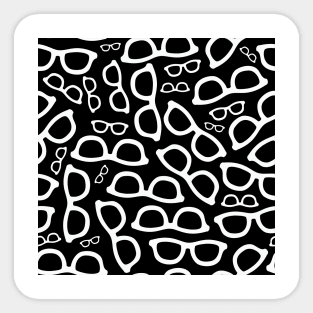 Glasses Pattern Invert Sticker